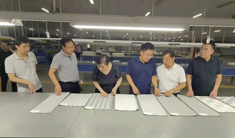 中国纺联行业生长部和国家先进功效纤维立异中心向导到门徒娱乐集团开展调研