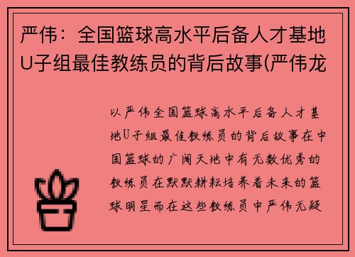 严伟：全国篮球高水平后备人才基地U子组最佳教练员的背后故事(严伟龙简介)